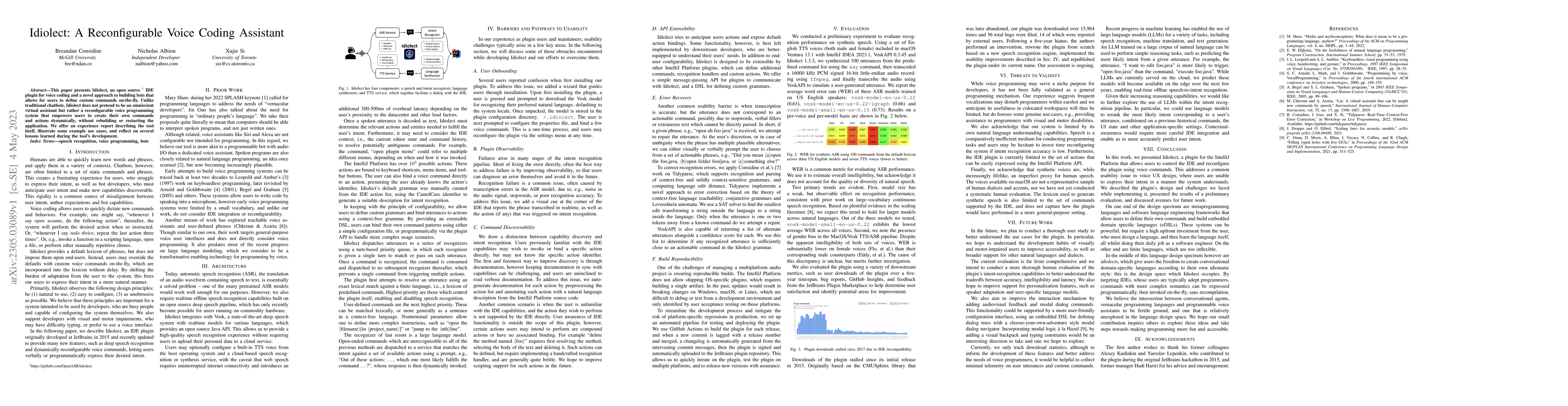 Thumbnail for Idiolect: A Reconfigurable Voice Coding Assistant