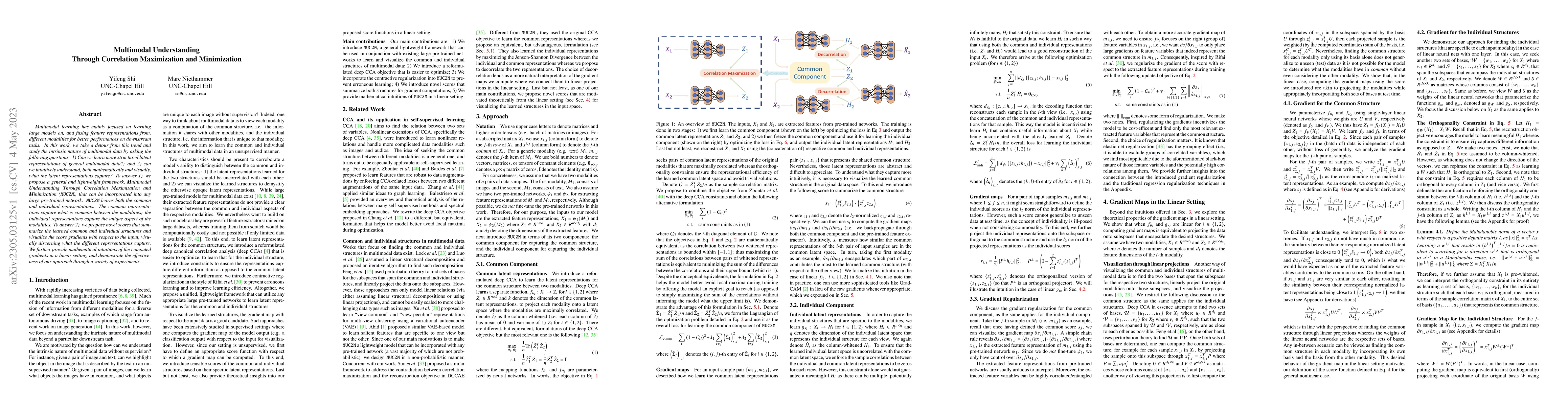 Thumbnail for Multimodal Understanding Through Correlation Maximization and
  Minimization