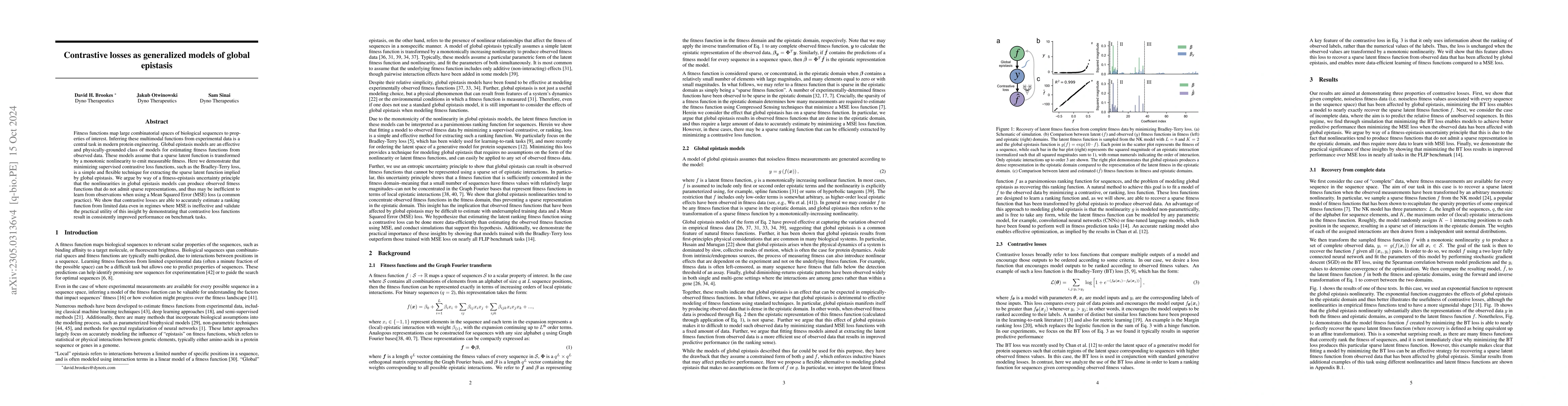 Thumbnail for Contrastive losses as generalized models of global epistasis