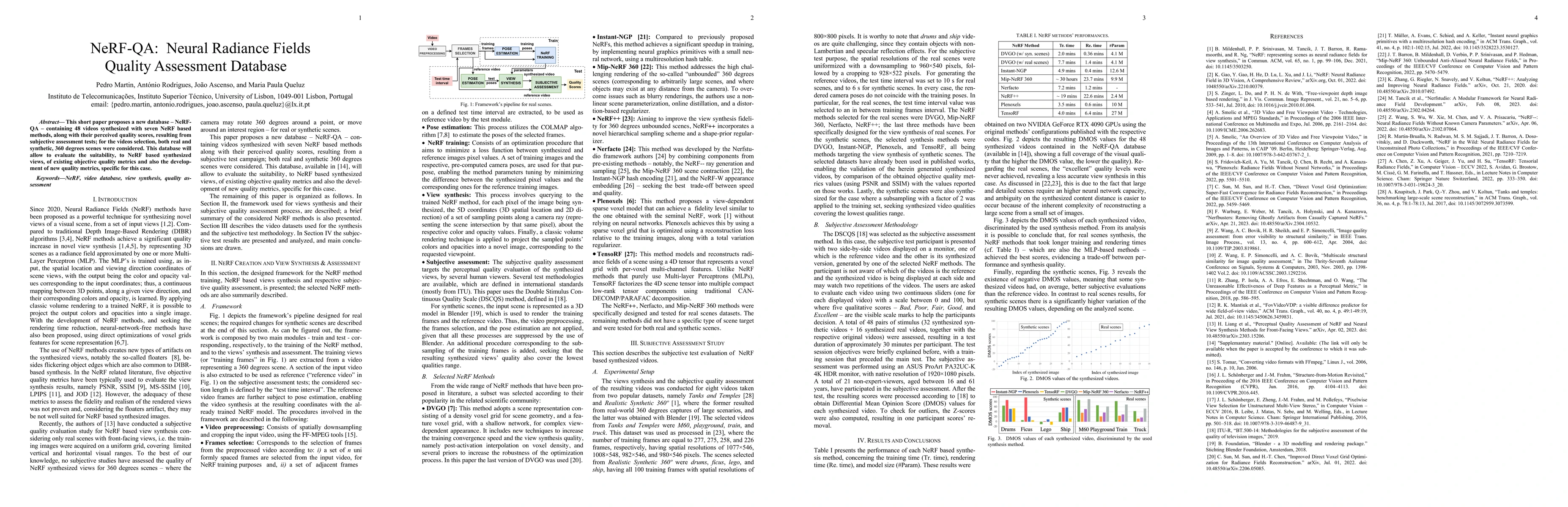 Thumbnail for NeRF-QA: Neural Radiance Fields Quality Assessment Database