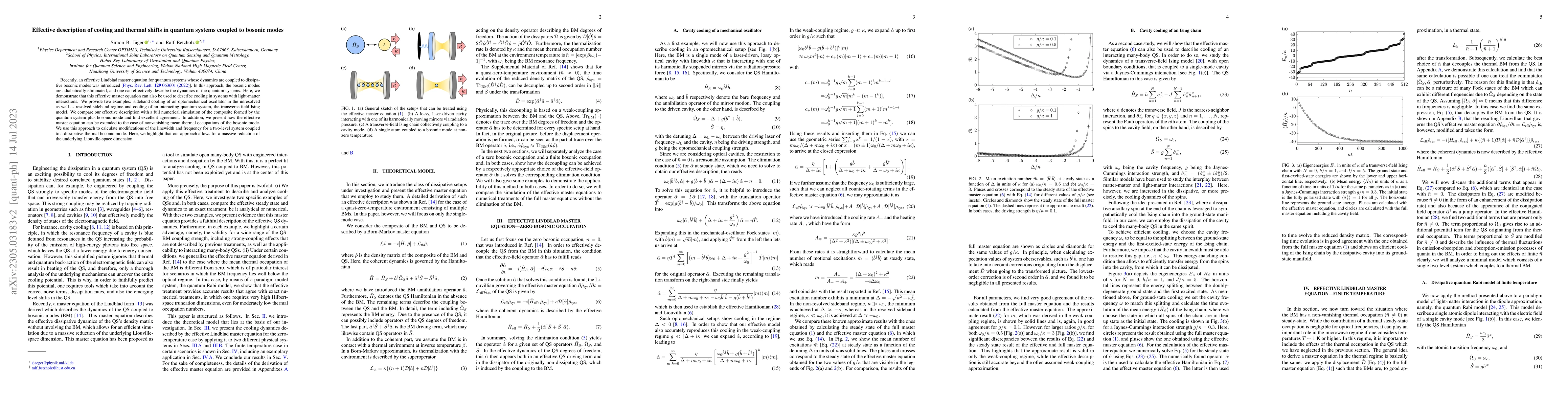 Thumbnail for Effective description of cooling and thermal shifts in quantum systems
  coupled to bosonic modes