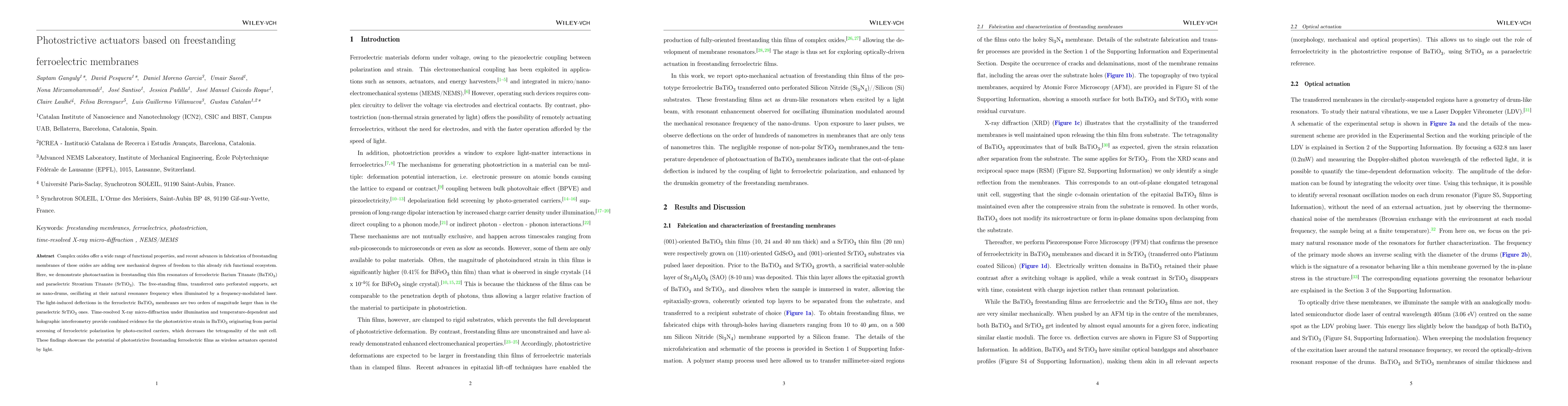 Thumbnail for Photostrictive actuators based on freestanding ferroelectric membranes