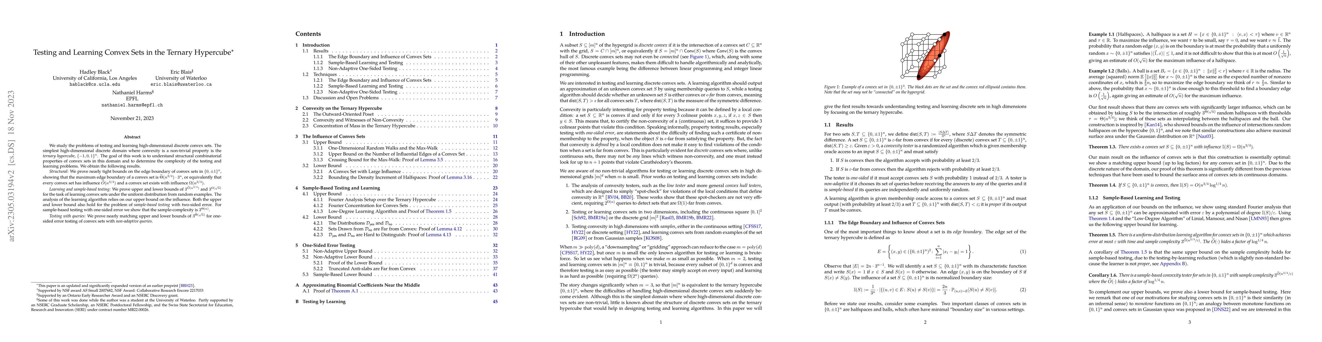 Thumbnail for Testing and Learning Convex Sets in the Ternary Hypercube