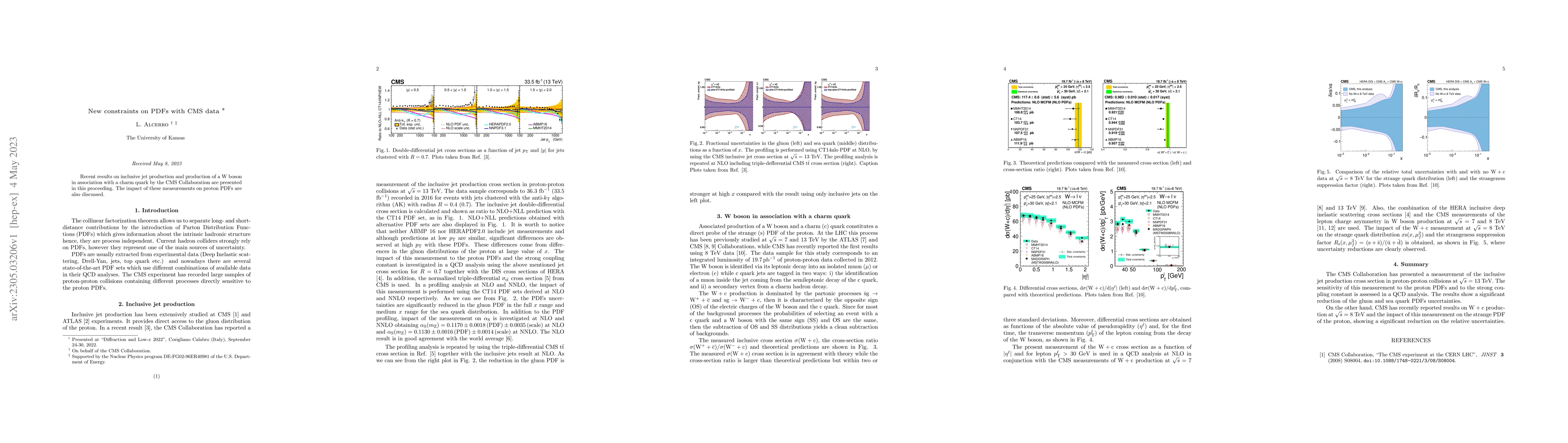 Thumbnail for New constraints on PDFs with CMS data
