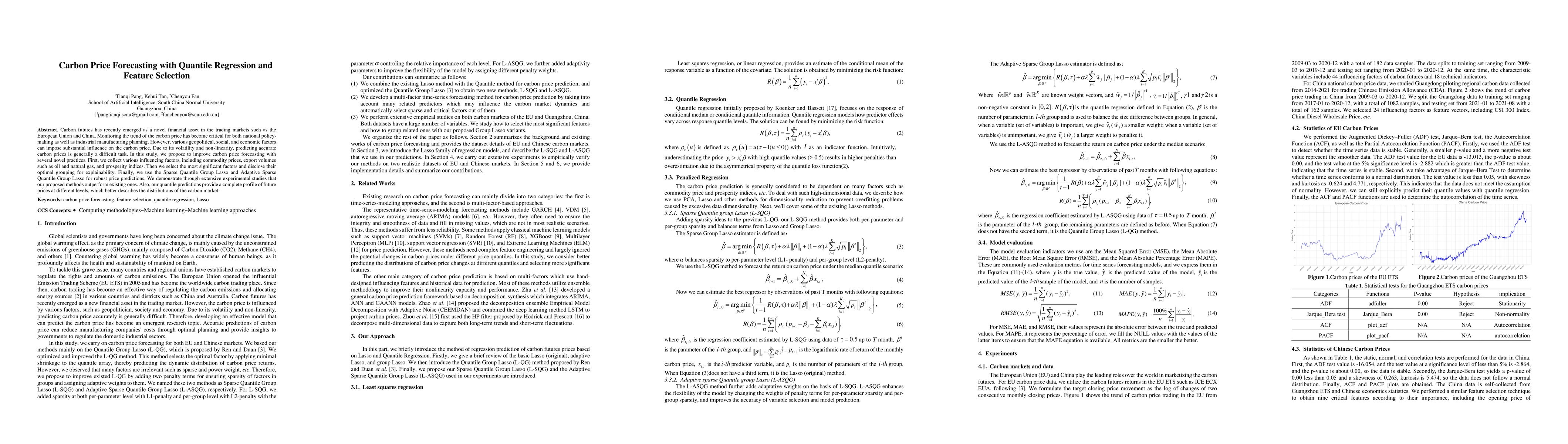 Thumbnail for Carbon Price Forecasting with Quantile Regression and Feature Selection