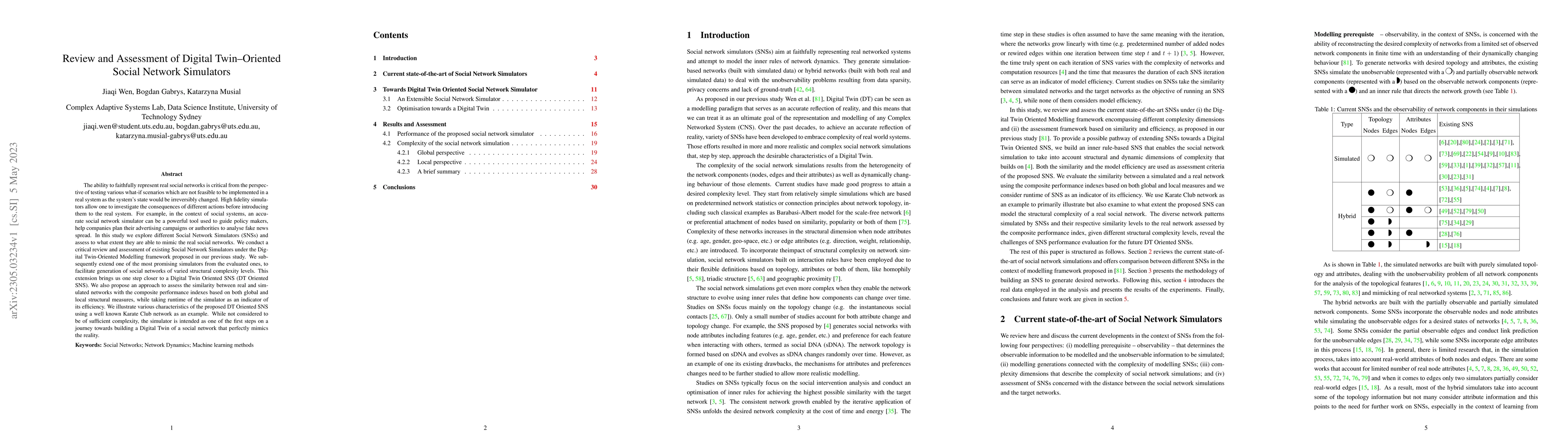 Thumbnail for Review and Assessment of Digital Twin--Oriented Social Network
  Simulators