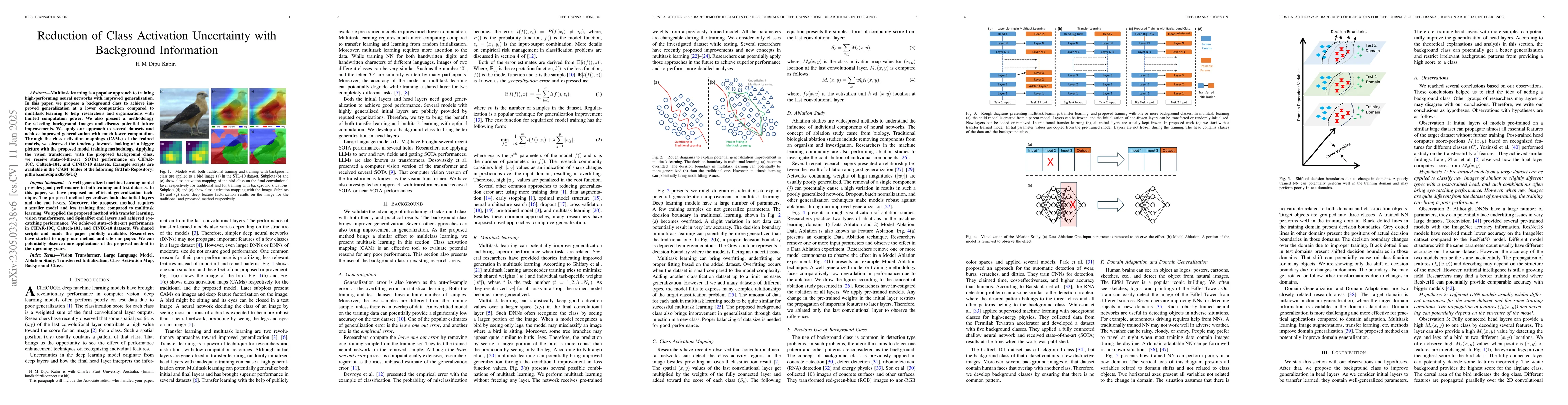 Thumbnail for Reduction of Class Activation Uncertainty with Background Information
