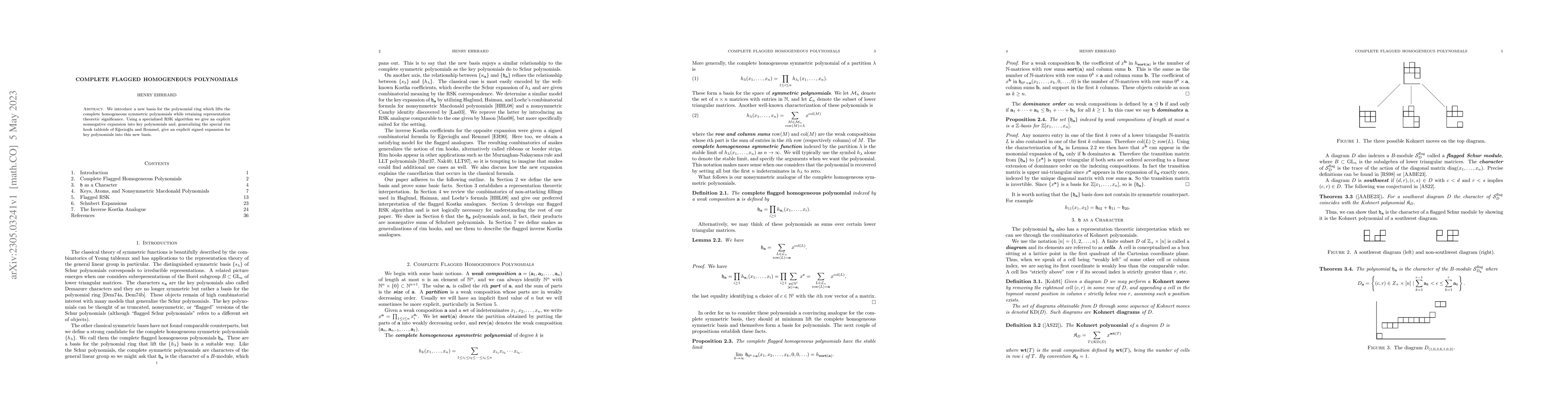 Thumbnail for Complete flagged homogeneous polynomials