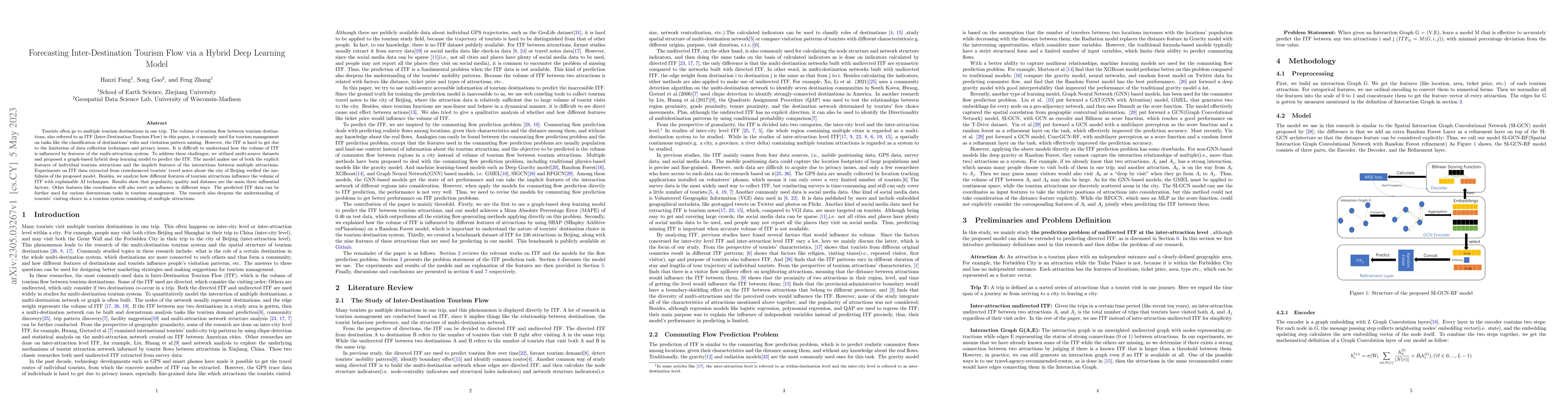 Thumbnail for Forecasting Inter-Destination Tourism Flow via a Hybrid Deep Learning
  Model