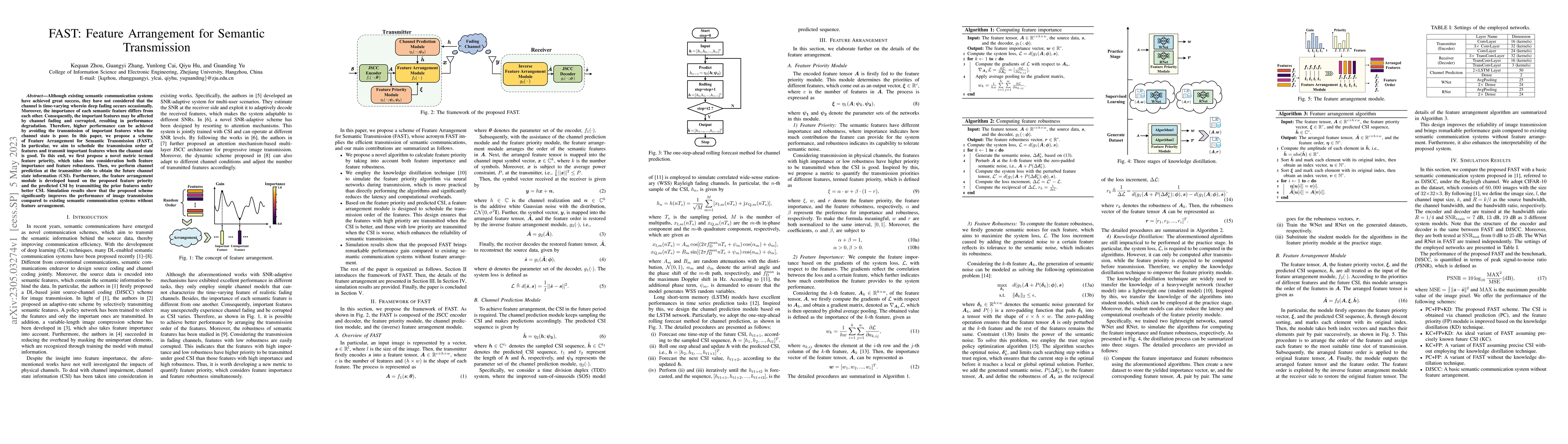 Thumbnail for FAST: Feature Arrangement for Semantic Transmission