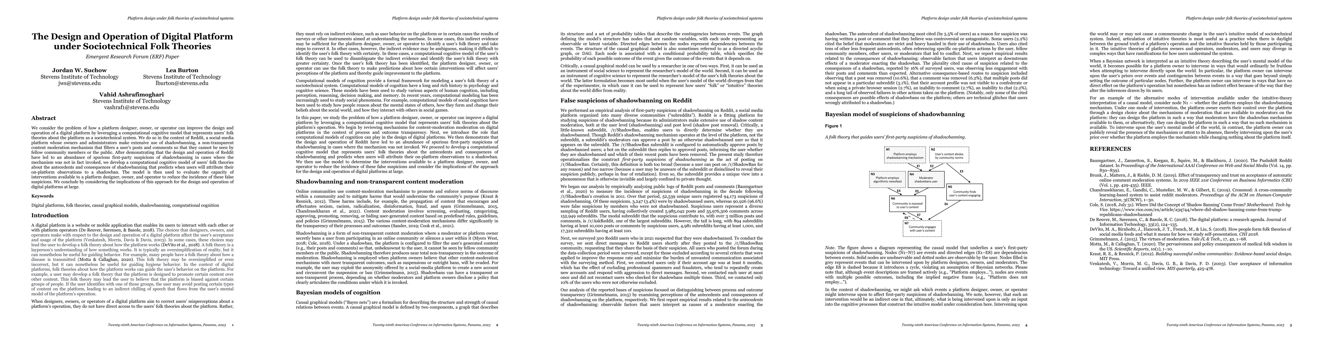 Thumbnail for The Design and Operation of Digital Platform under Sociotechnical Folk
  Theories