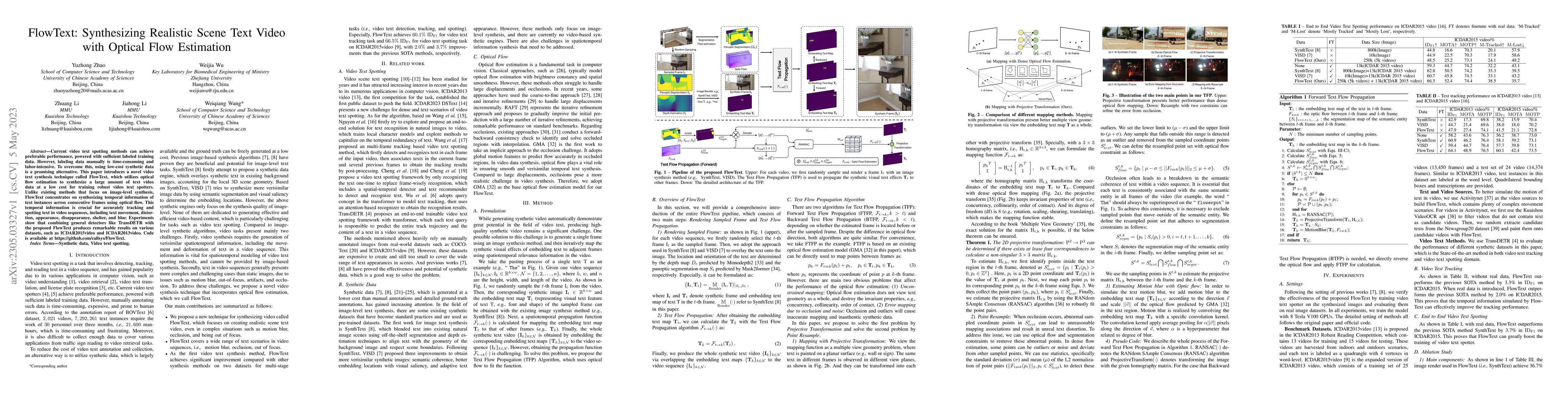 Thumbnail for FlowText: Synthesizing Realistic Scene Text Video with Optical Flow
  Estimation