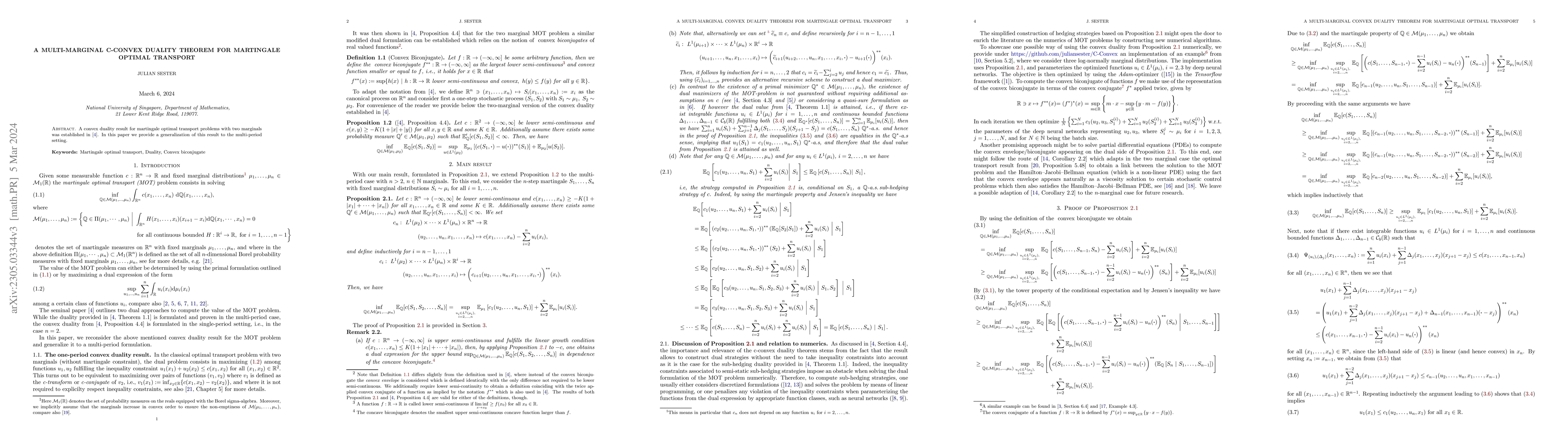 Thumbnail for A Multi-Marginal C-Convex Duality Theorem for Martingale Optimal
  Transport