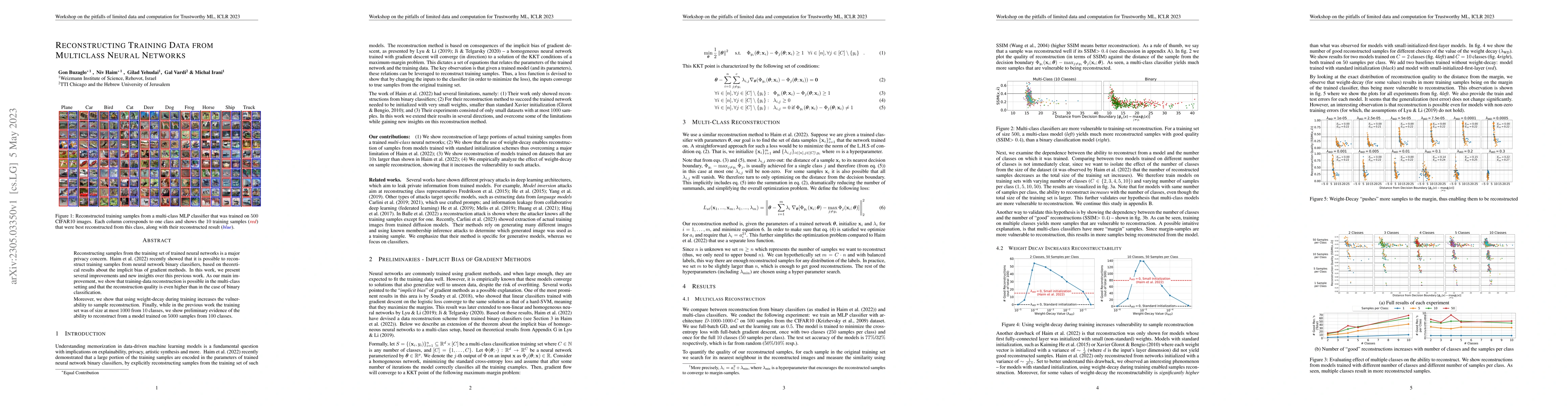 Thumbnail for Reconstructing Training Data from Multiclass Neural Networks
