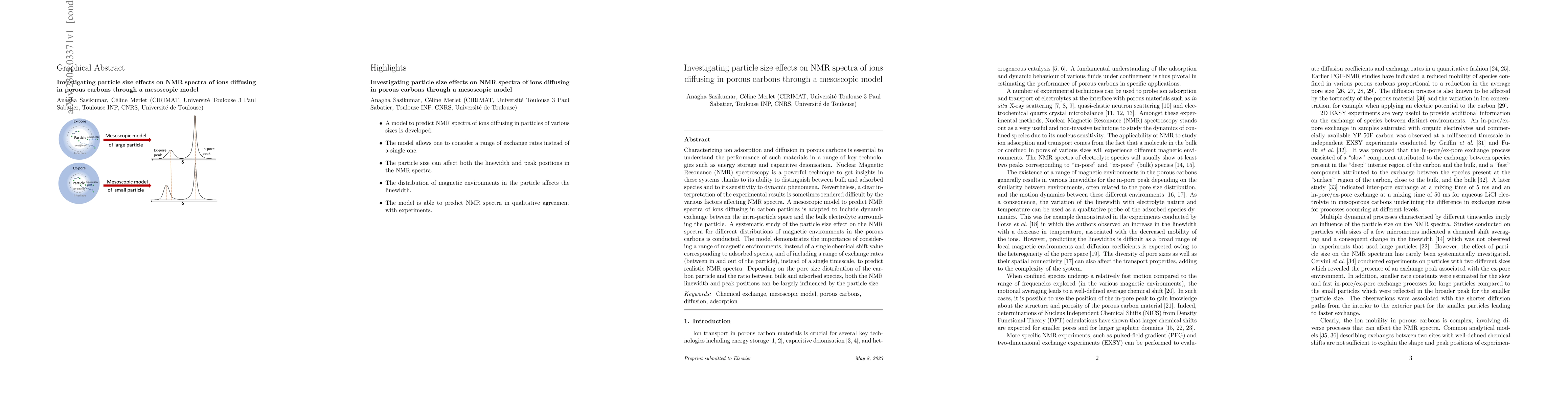 Thumbnail for Investigating particle size effects on NMR spectra of ions diffusing in
  porous carbons through a mesoscopic model