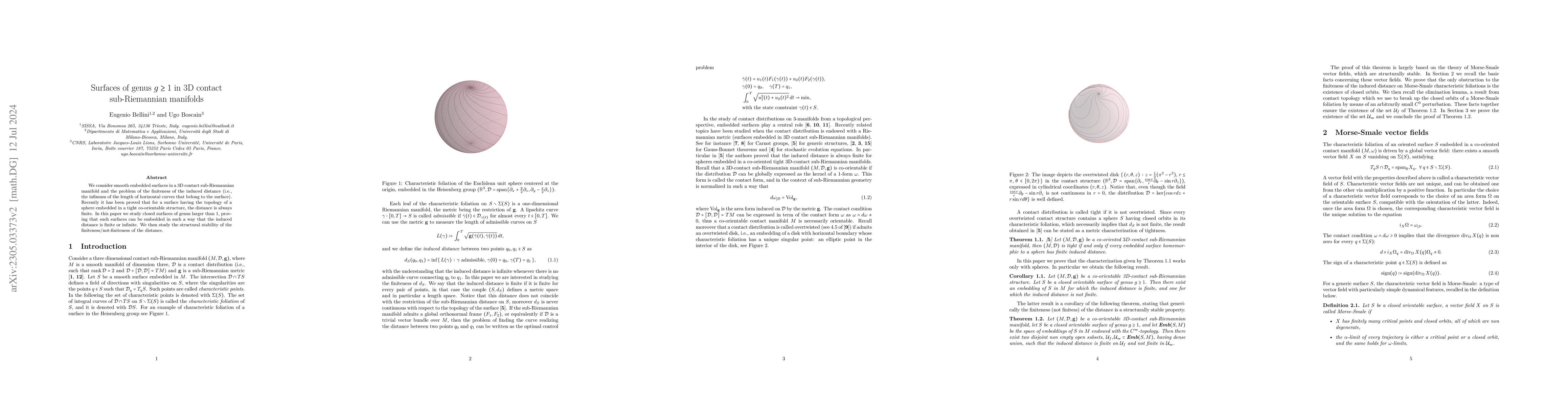 Thumbnail for Surfaces of genus $g\geq 1$ in 3D contact sub-Riemannian manifolds