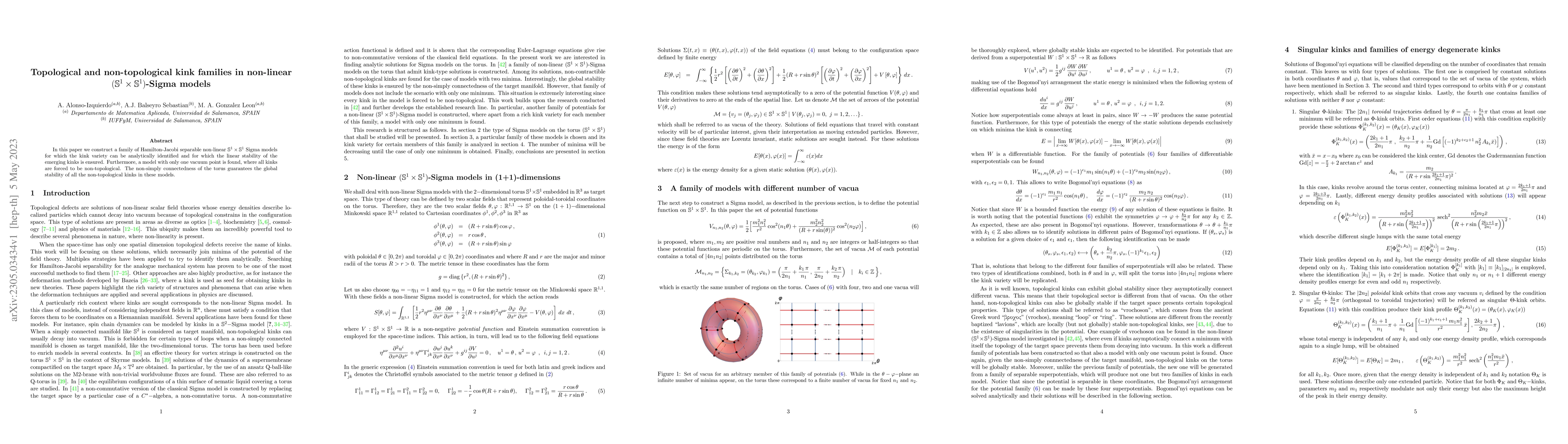 Thumbnail for Topological and non-topological kink families in non-linear
  $(\mathbb{S}^1\times \mathbb{S}^1)$-Sigma models
