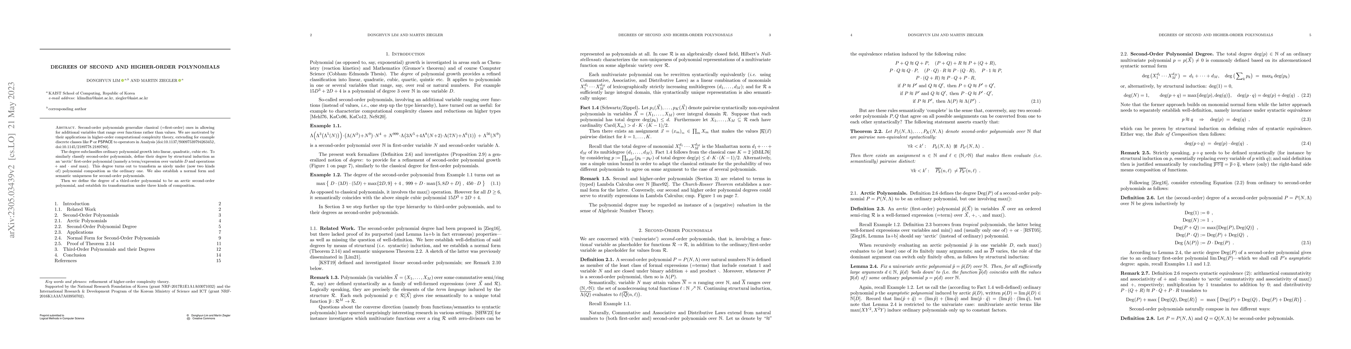 Thumbnail for Degrees of Second and Higher-Order Polynomials