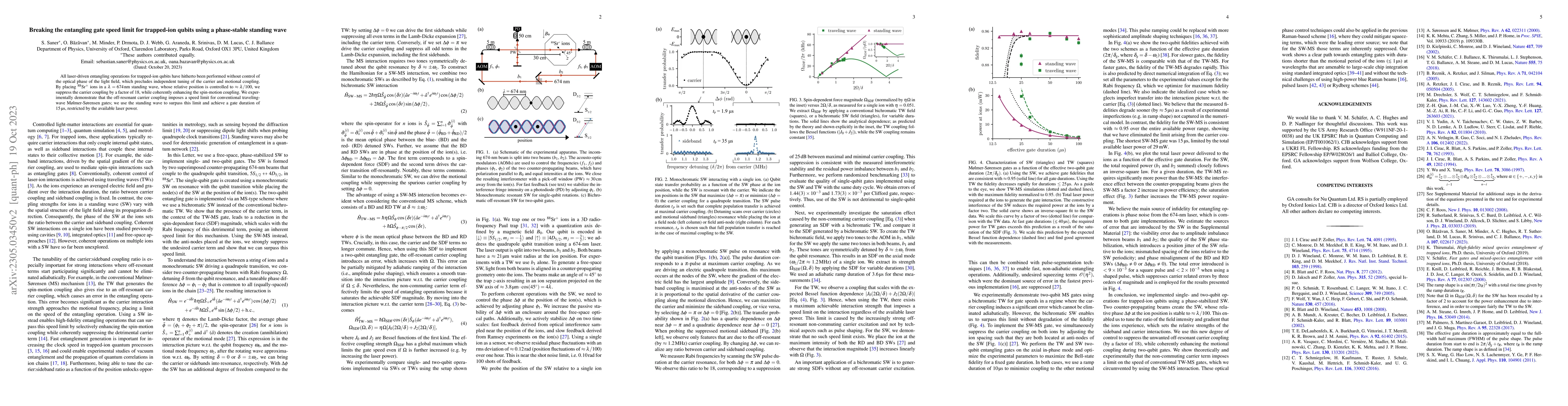 Thumbnail for Breaking the entangling gate speed limit for trapped-ion qubits using a
  phase-stable standing wave