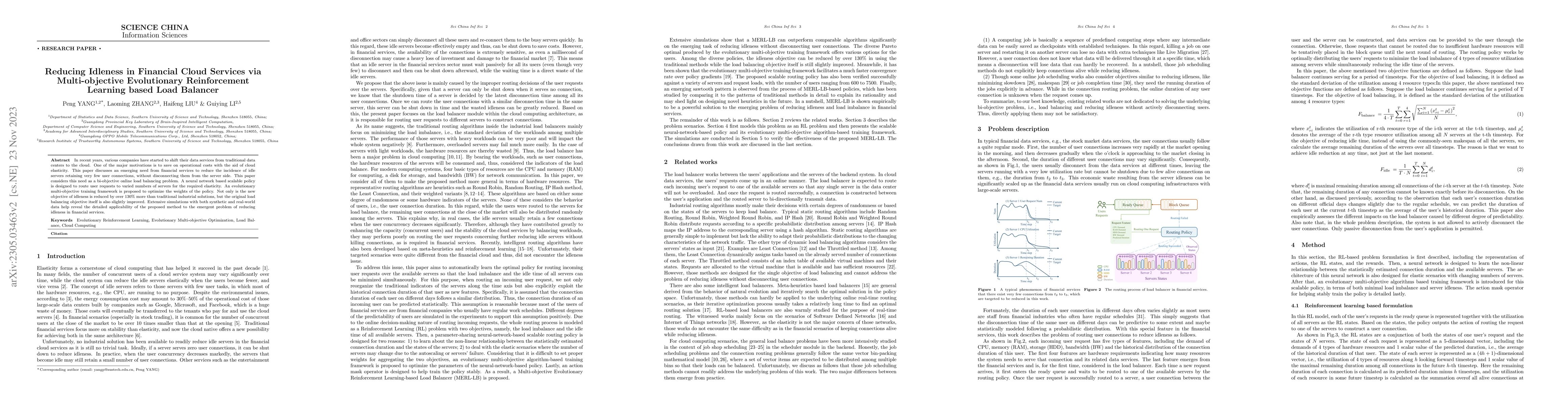 Thumbnail for Reducing Idleness in Financial Cloud Services via Multi-objective
  Evolutionary Reinforcement Learning based Load Balancer
