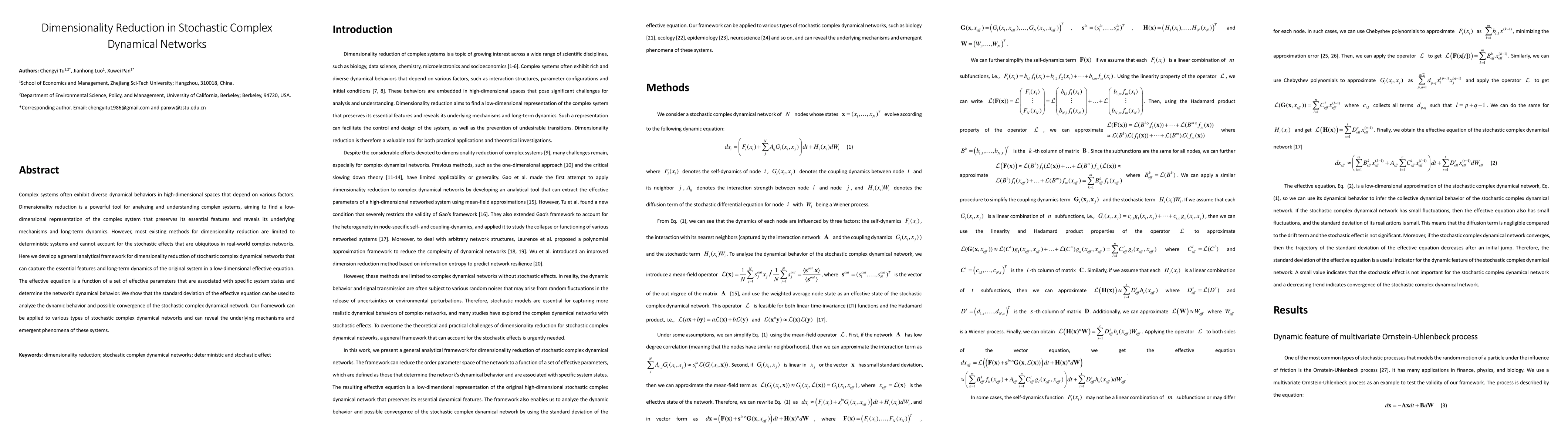 Thumbnail for Dimensionality Reduction in Stochastic Complex Dynamical Networks