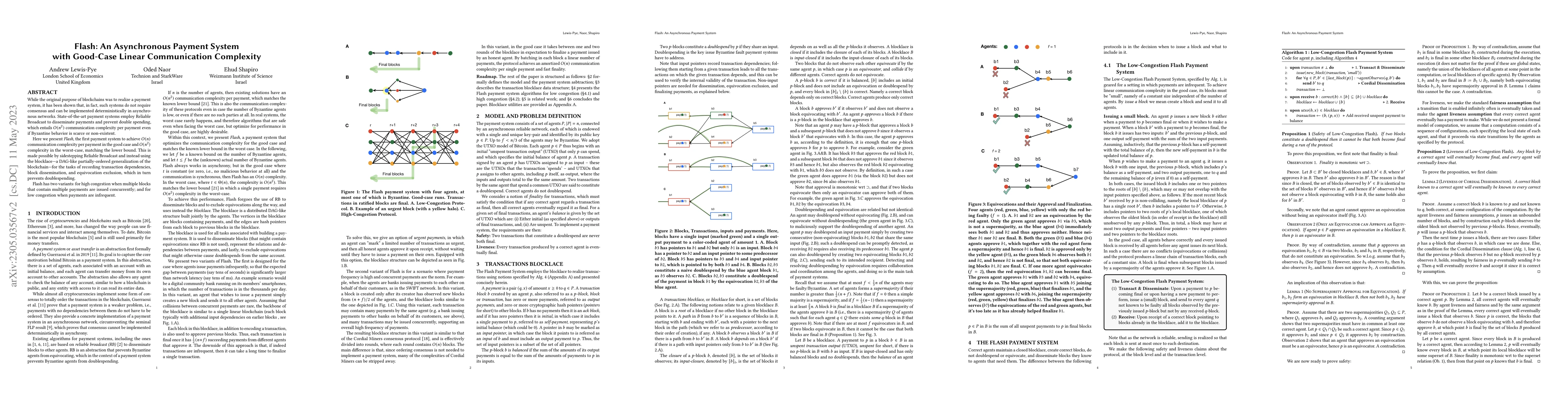 Thumbnail for Flash: An Asynchronous Payment System with Good-Case Linear
  Communication Complexity