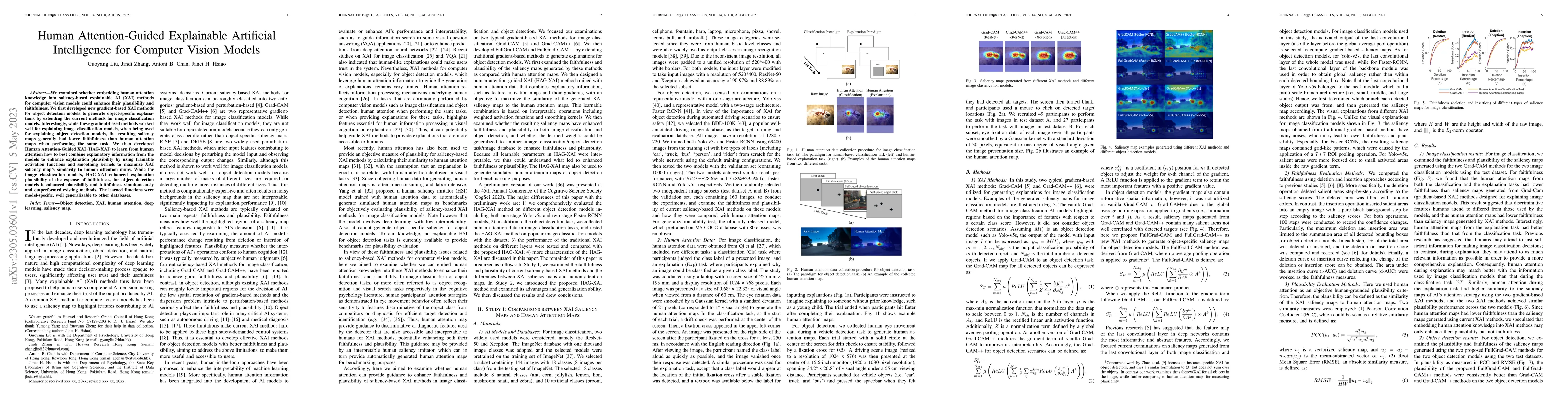 Thumbnail for Human Attention-Guided Explainable Artificial Intelligence for Computer
  Vision Models