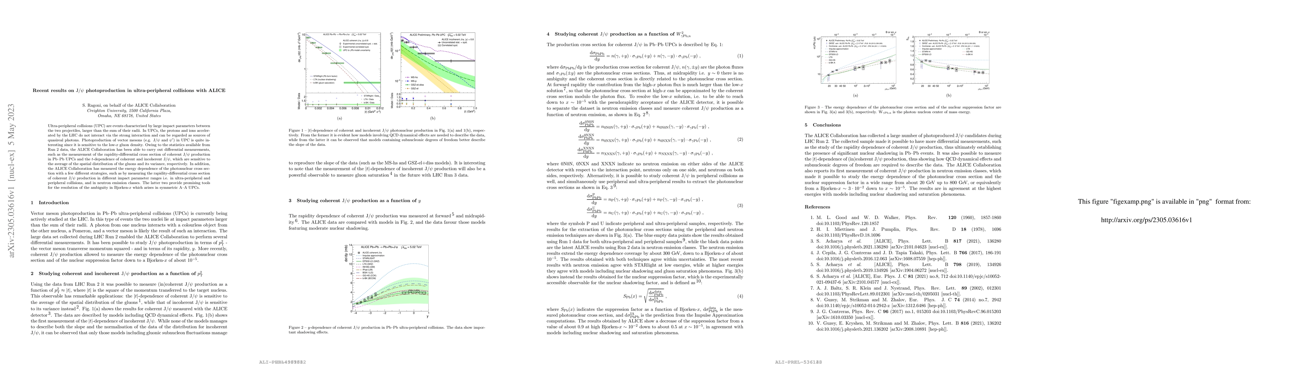 Thumbnail for Recent results on J/$\psi$ photoproduction in ultra-peripheral
  collisions with ALICE