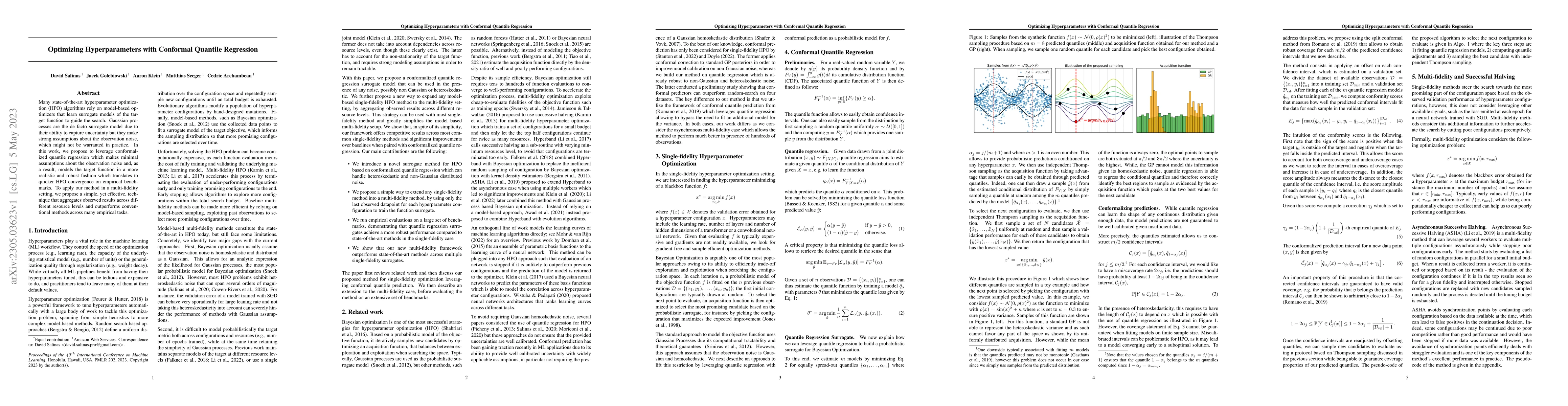 Thumbnail for Optimizing Hyperparameters with Conformal Quantile Regression