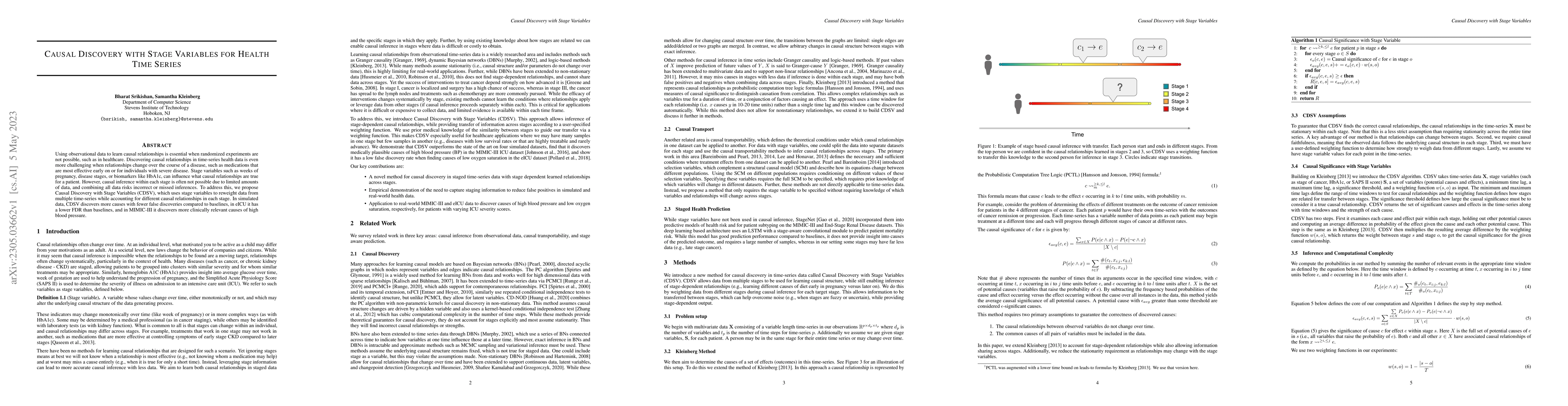 Thumbnail for Causal Discovery with Stage Variables for Health Time Series