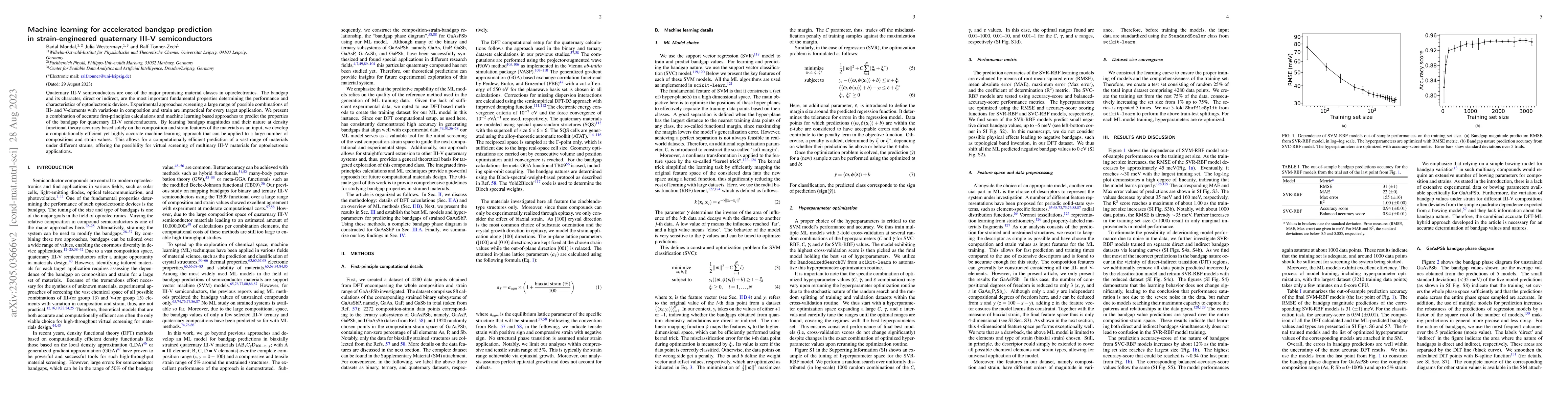 Thumbnail for Machine learning for accelerated bandgap prediction in strain-engineered
  quaternary III-V semiconductors
