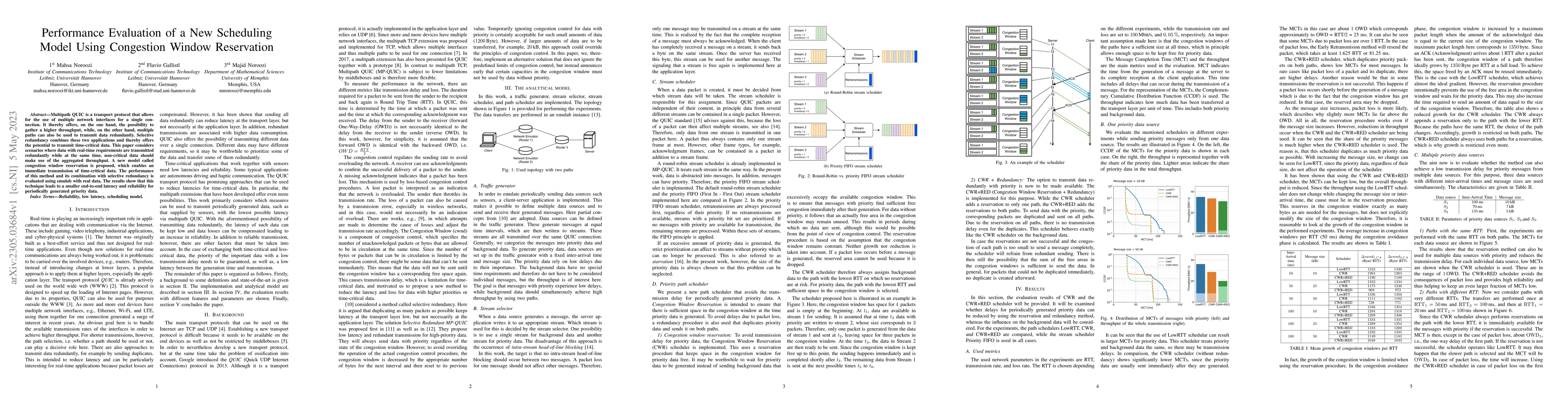 Thumbnail for Performance Evaluation of a New Scheduling Model Using Congestion Window
  Reservation