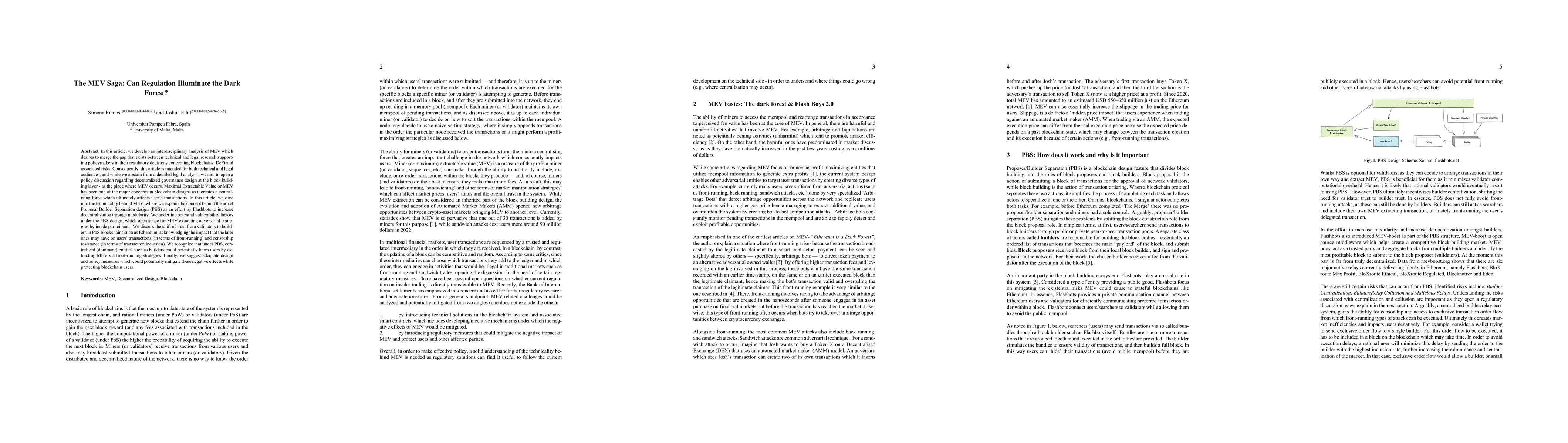 Thumbnail for The MEV Saga: Can Regulation Illuminate the Dark Forest?