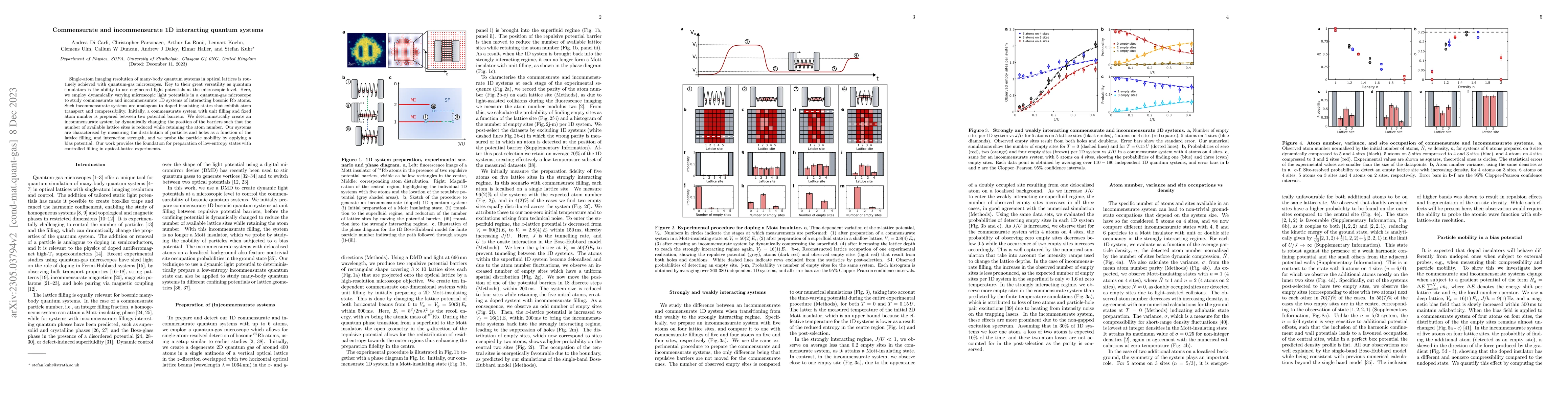 Thumbnail for Commensurate and incommensurate 1D interacting quantum systems