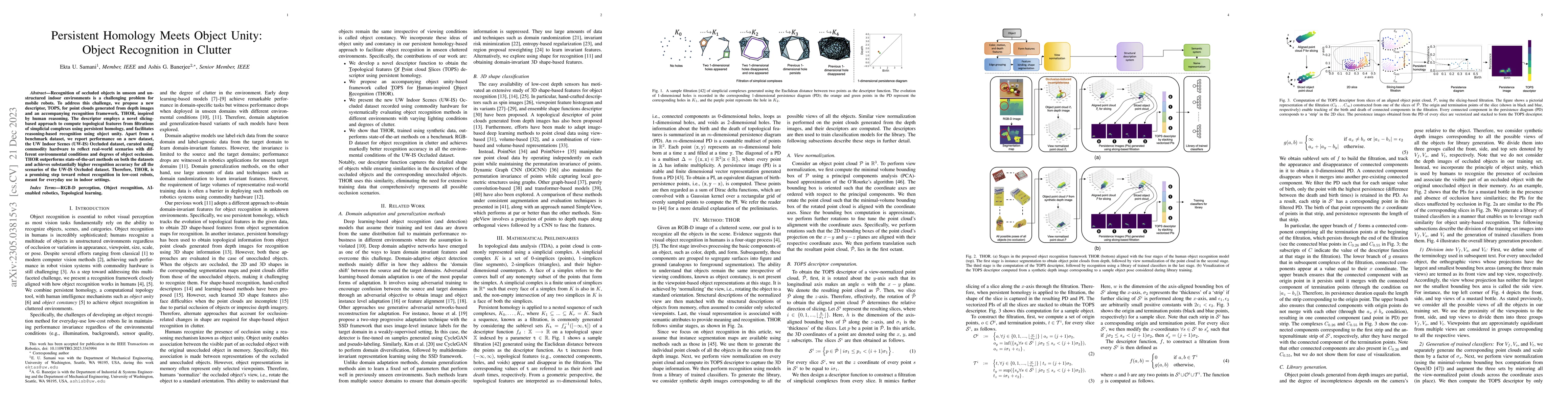 Thumbnail for Persistent Homology Meets Object Unity: Object Recognition in Clutter