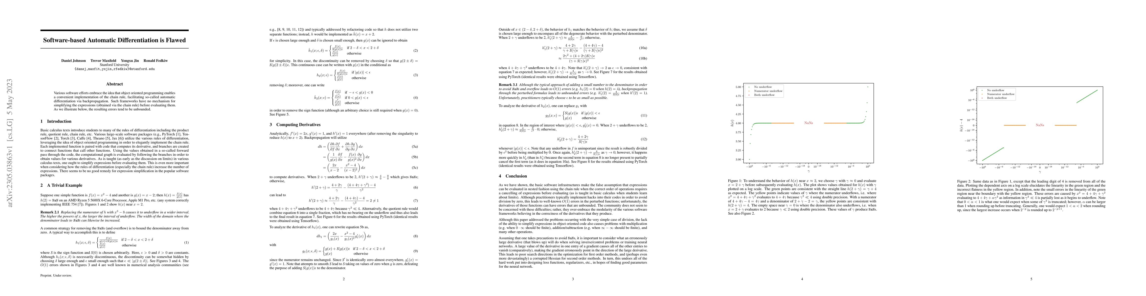Thumbnail for Software-based Automatic Differentiation is Flawed