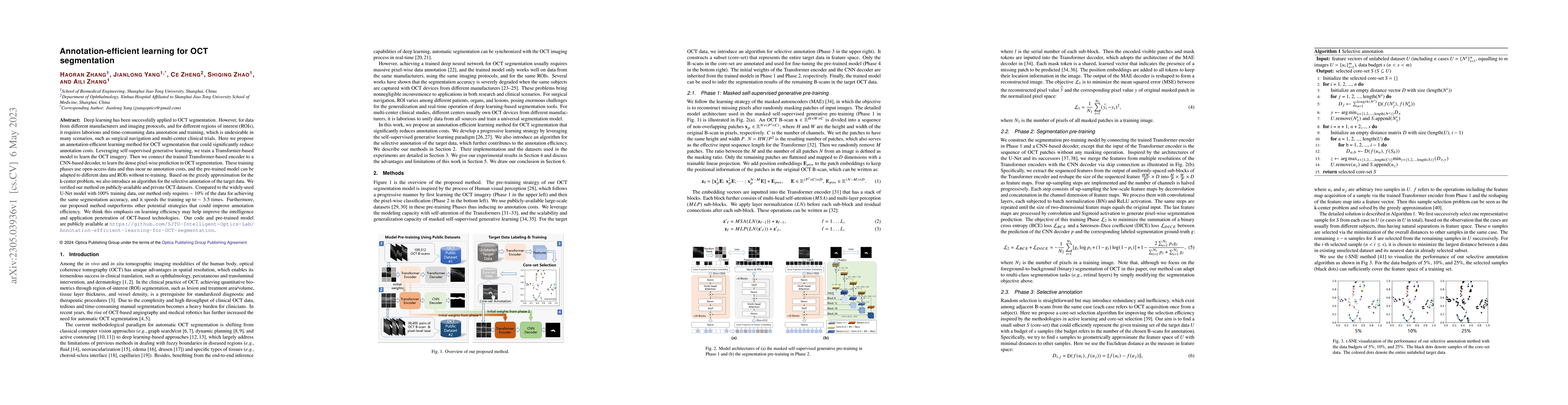 Thumbnail for Annotation-efficient learning for OCT segmentation