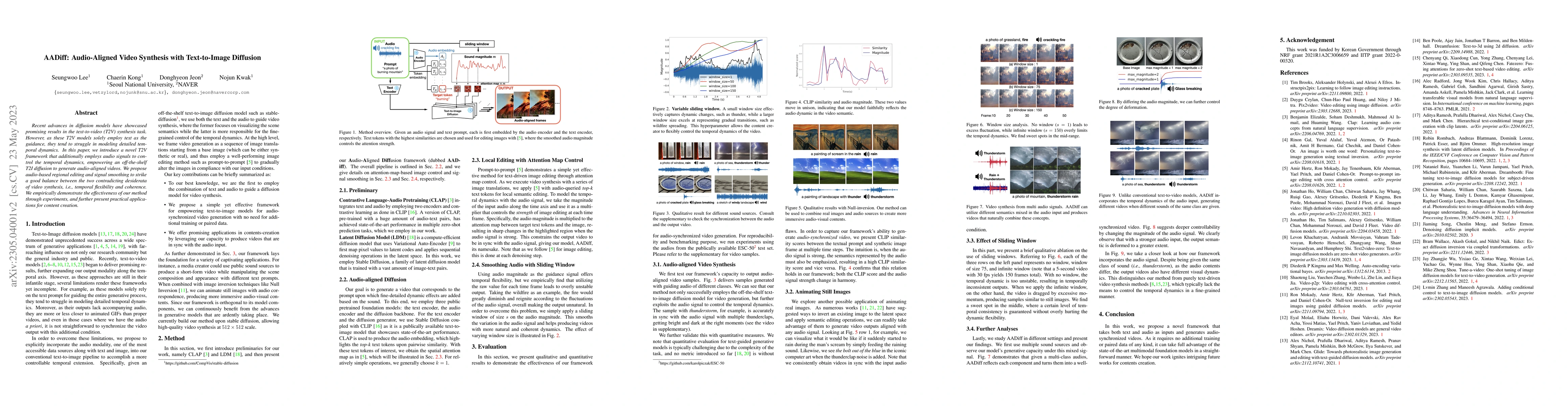 Thumbnail for AADiff: Audio-Aligned Video Synthesis with Text-to-Image Diffusion