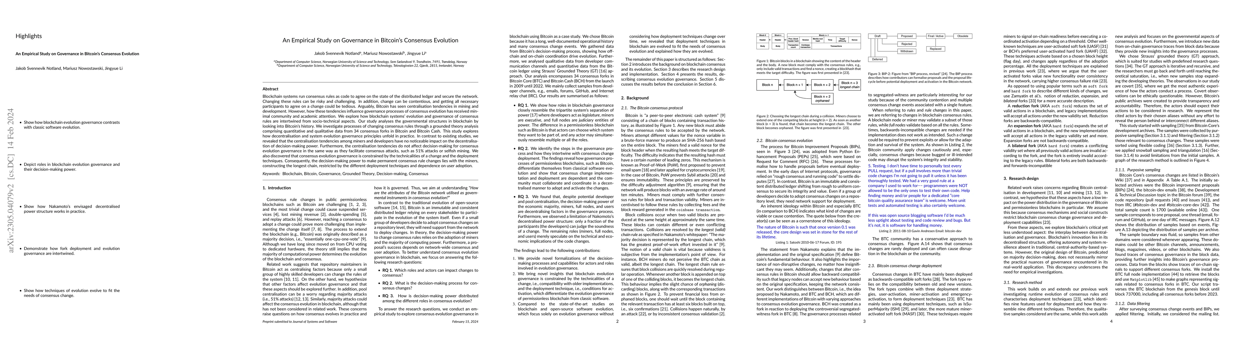Thumbnail for An Empirical Study on Governance in Bitcoin's Consensus Evolution