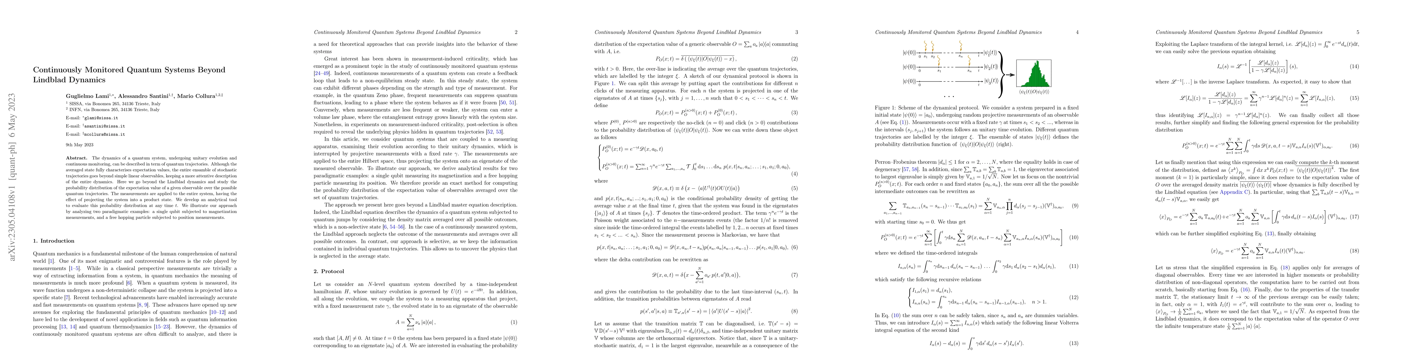 Thumbnail for Continuously Monitored Quantum Systems beyond Lindblad Dynamics