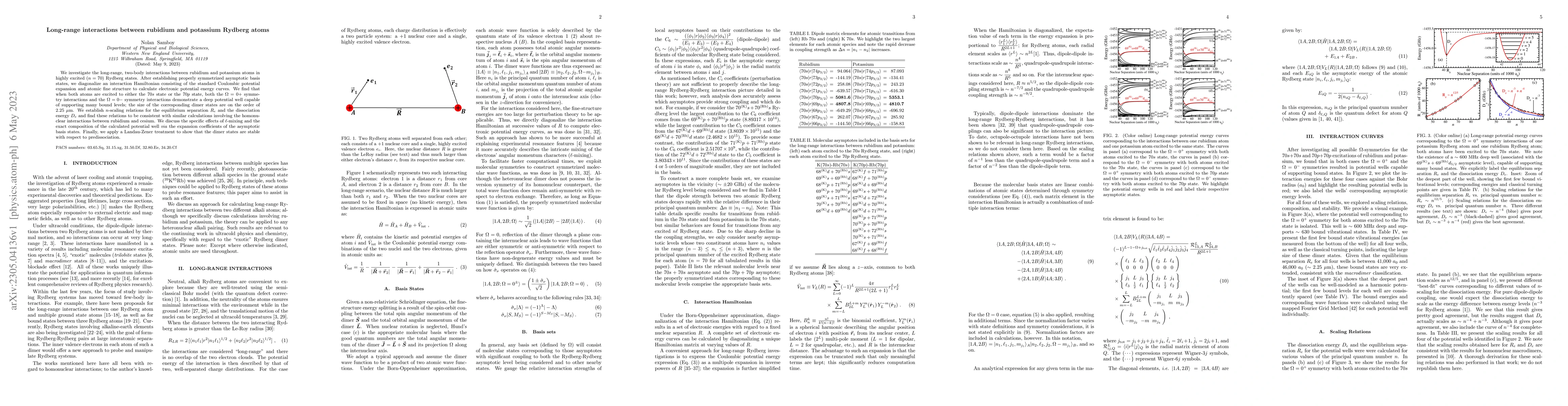 Thumbnail for Long-range interactions between rubidium and potassium Rydberg atoms