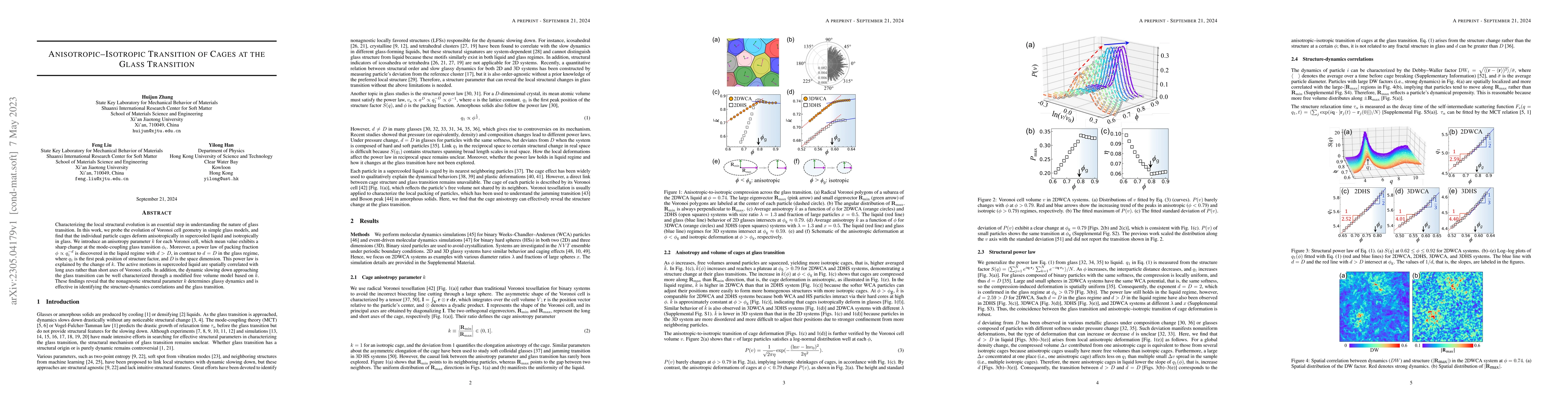 Thumbnail for Anisotropic-Isotropic Transition of Cages at the Glass Transition