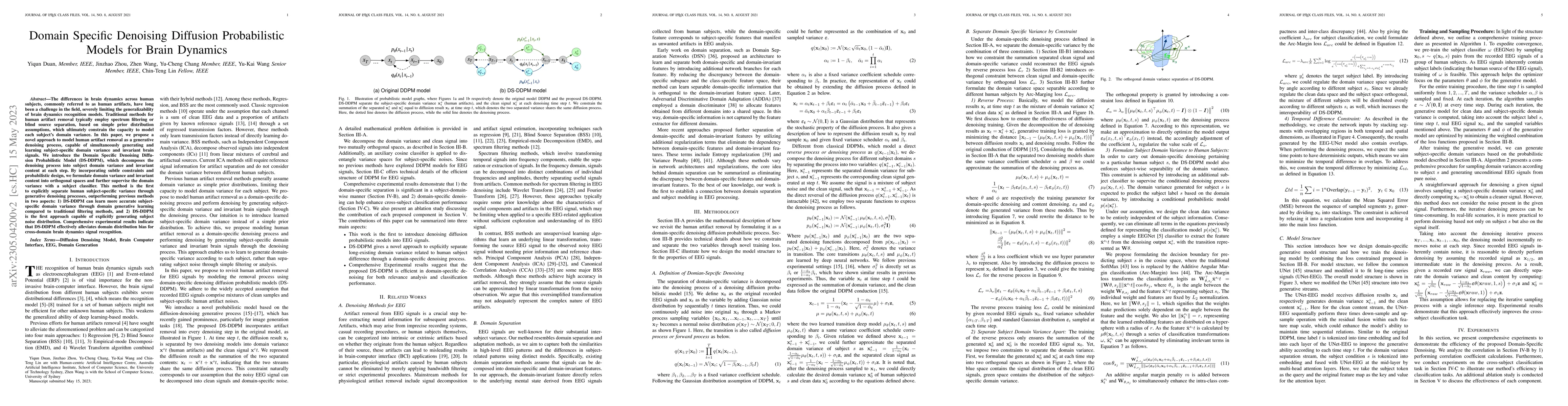 Thumbnail for Domain-Specific Denoising Diffusion Probabilistic Models for Brain
  Dynamics