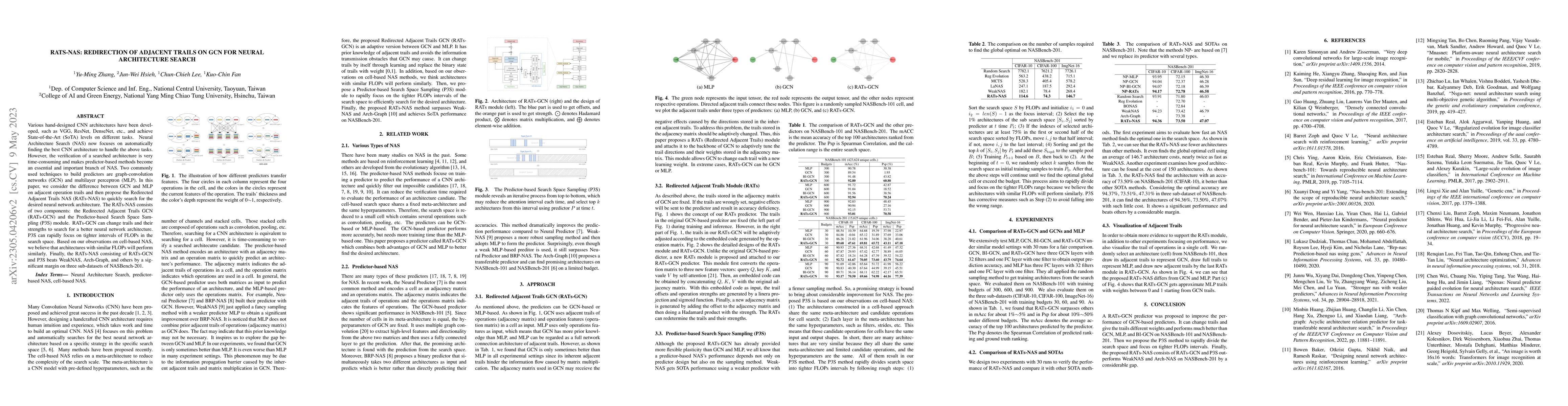 Thumbnail for RATs-NAS: Redirection of Adjacent Trails on GCN for Neural Architecture
  Search