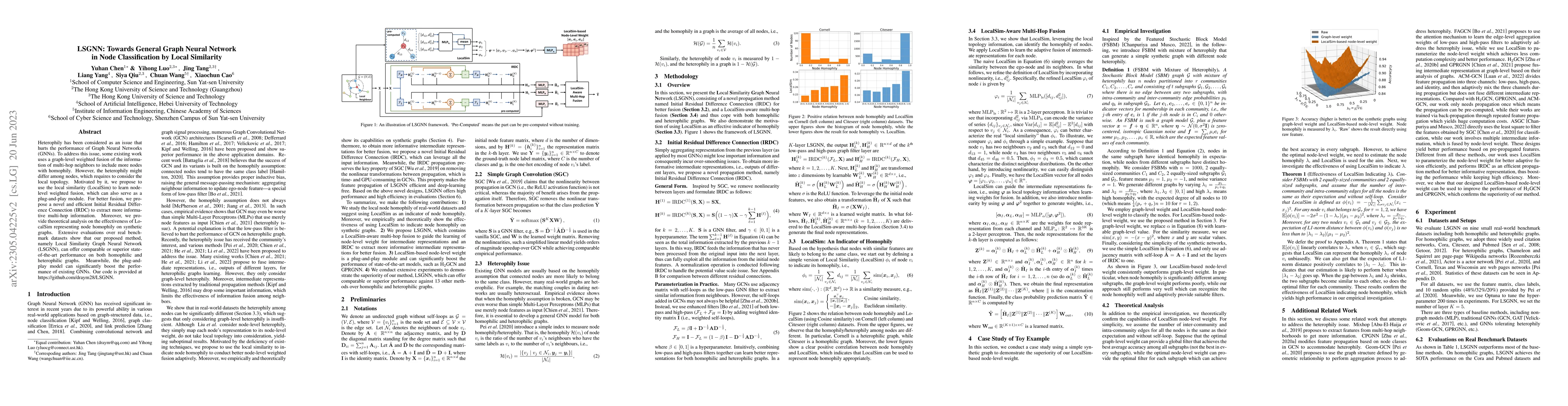 Thumbnail for LSGNN: Towards General Graph Neural Network in Node Classification by
  Local Similarity