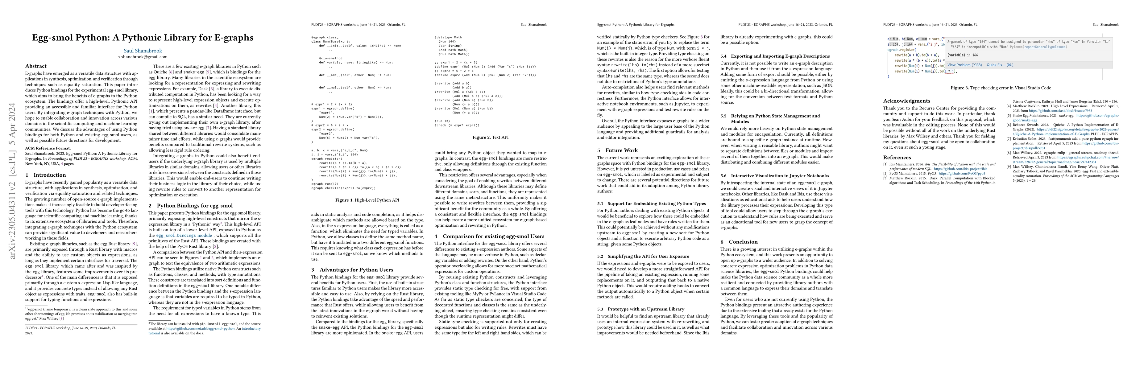 Thumbnail for Egglog Python: A Pythonic Library for E-graphs