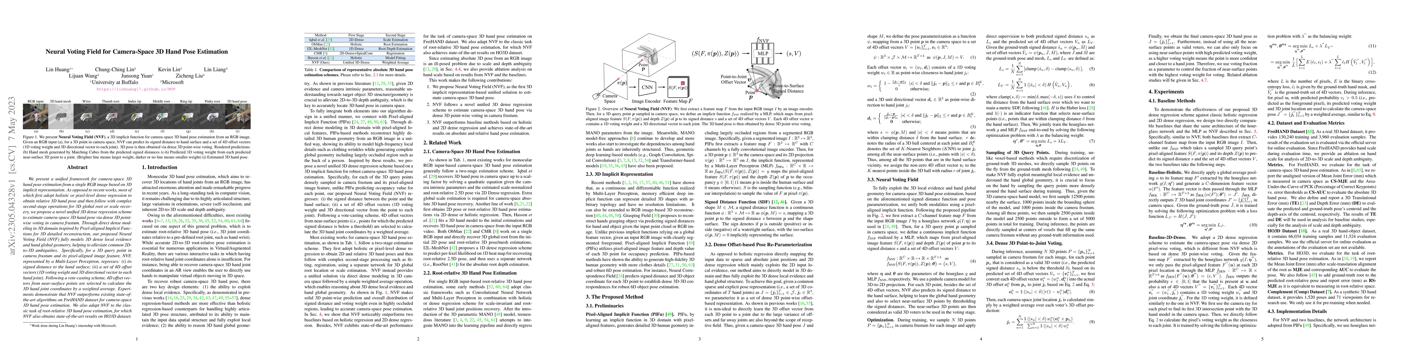 Thumbnail for Neural Voting Field for Camera-Space 3D Hand Pose Estimation