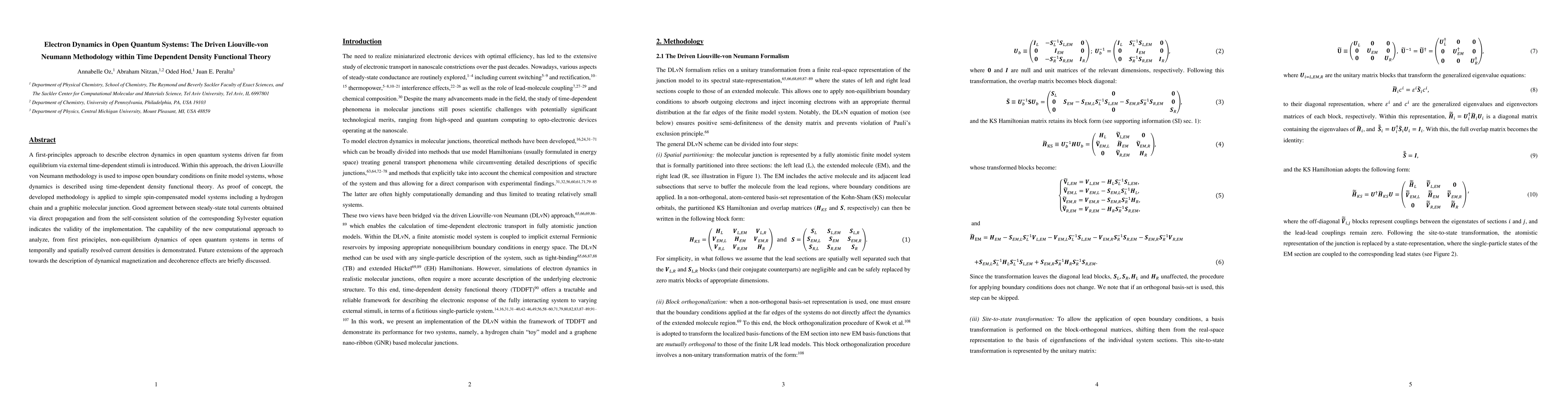 Thumbnail for Electron Dynamics in Open Quantum Systems: The Driven Liouville-von
  Neumann Methodology within Time Dependent Density Functional Theory