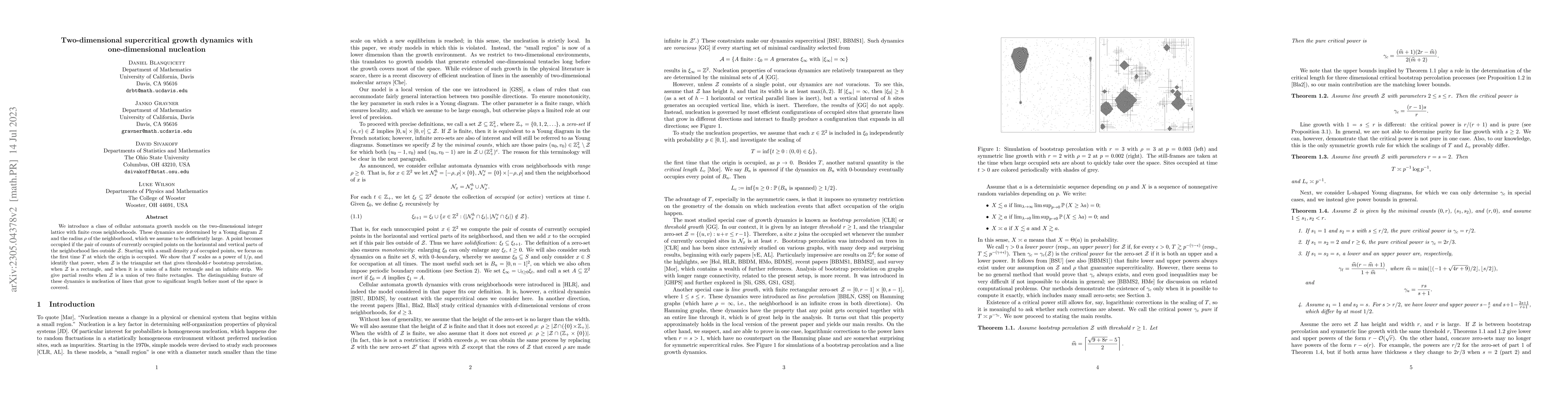 Thumbnail for Two-dimensional supercritical growth dynamics with one-dimensional
  nucleation