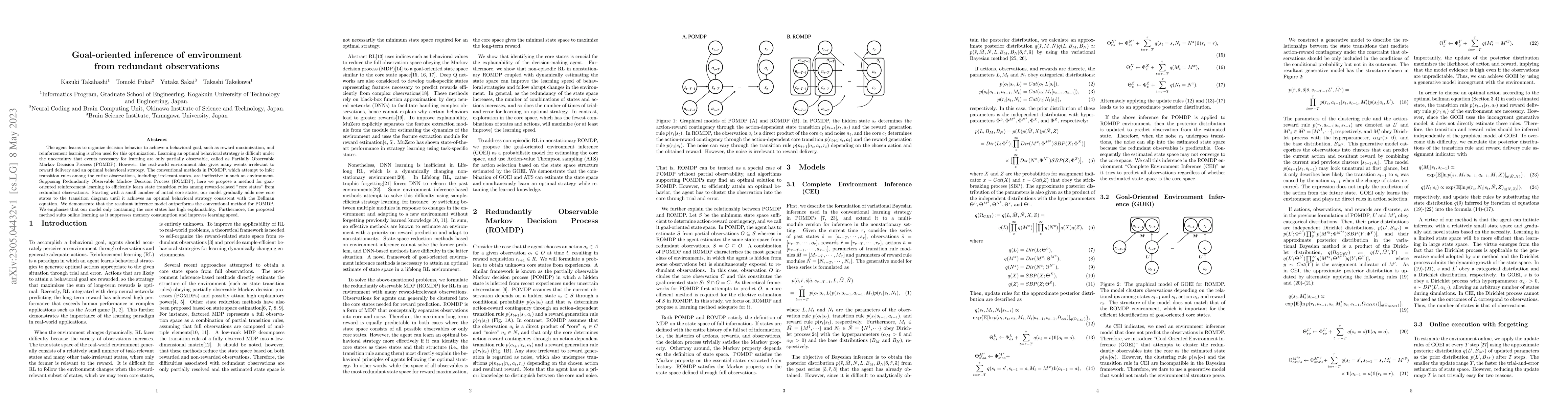 Thumbnail for Goal-oriented inference of environment from redundant observations